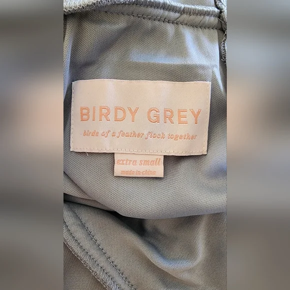 Birdy Grey Blue Mesh Elsye Bridesmaid Gown - Picture 10 of 12